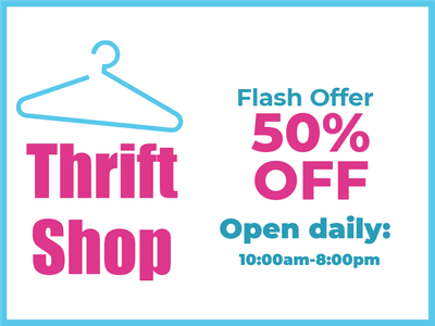 Custom Outdoor Yard Signs Multiple Sizes Thrift Shop