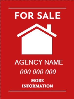 Custom Outdoor Yard Signs Multiple Sizes Agency Name
