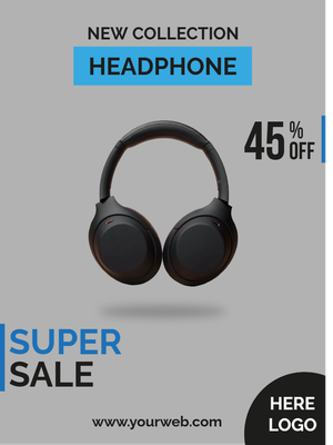Custom Outdoor Yard Signs Multiple Sizes New Headphones
