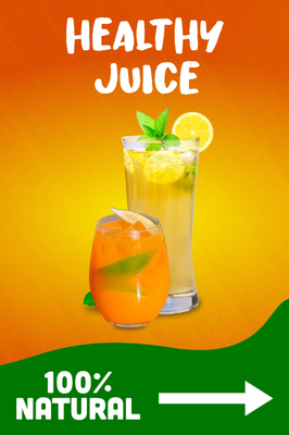 Custom Outdoor Yard Signs Multiple Sizes Healthy Juice