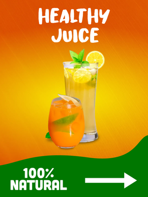 Custom Outdoor Yard Signs Multiple Sizes Healthy Juice