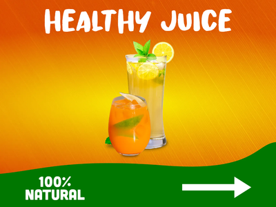 Custom Outdoor Yard Signs Multiple Sizes Healthy Juice