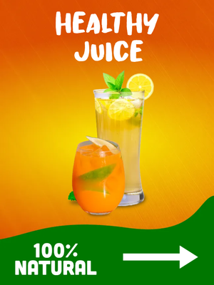 Custom Outdoor Yard Signs Multiple Sizes Healthy Juice