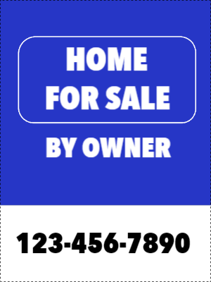 Custom Outdoor Yard Signs Multiple Sizes Home For Sale