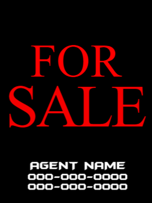 Custom Outdoor Yard Signs Multiple Sizes Agent Name