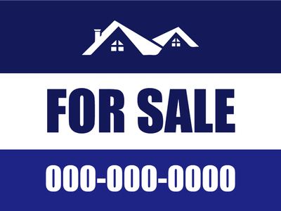 Custom Outdoor Yard Signs Multiple Sizes Residence For Sale