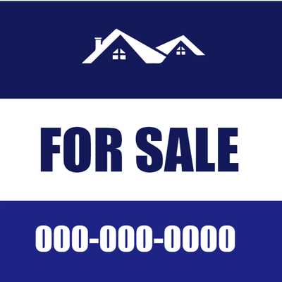Custom Outdoor Yard Signs Multiple Sizes Residence For Sale