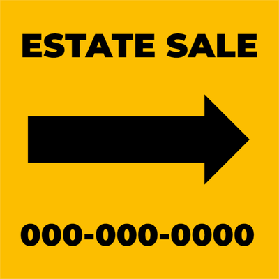 Custom Outdoor Yard Signs Multiple Sizes Estate Sale