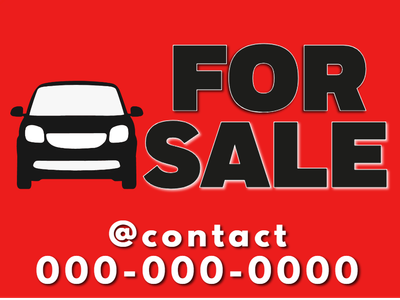 Custom Outdoor Yard Signs Multiple Sizes Automobile for Sale