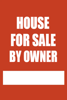 Custom Outdoor Yard Signs Multiple Sizes Sale By Owner