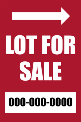 Custom Outdoor Yard Signs Multiple Sizes Land for Sale
