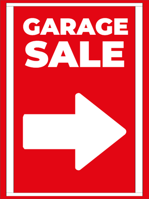 Custom Outdoor Yard Signs Multiple Sizes Garage Sale 2