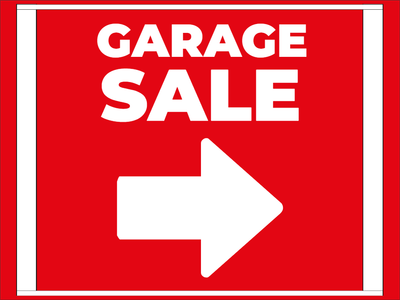 Custom Outdoor Yard Signs Multiple Sizes Garage Sale 2