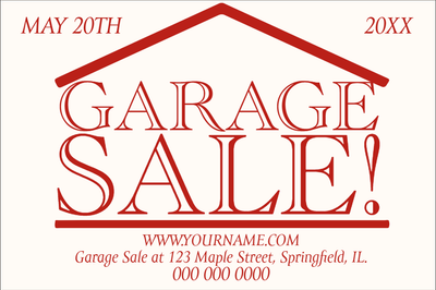 Custom Outdoor Yard Signs Multiple Sizes Garage Sale