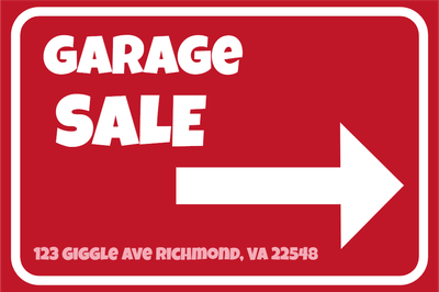 Custom Outdoor Yard Signs Multiple Sizes Garage Sale 5