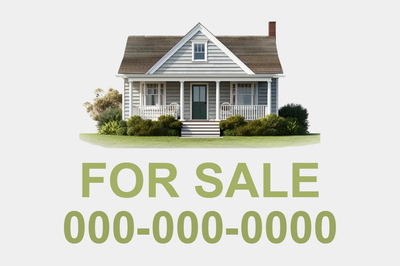 Custom Outdoor Yard Signs Multiple Sizes Fully Furnished House