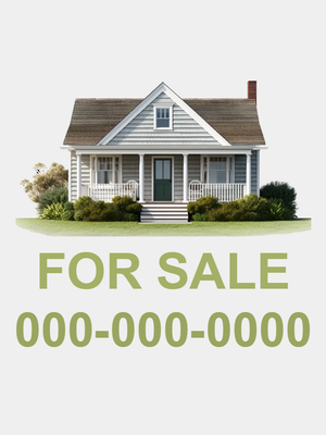 Custom Outdoor Yard Signs Multiple Sizes Fully Furnished House