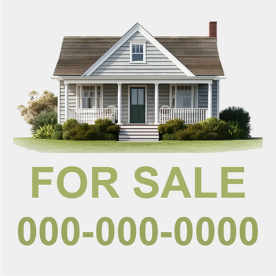 Custom Outdoor Yard Signs Multiple Sizes Fully Furnished House