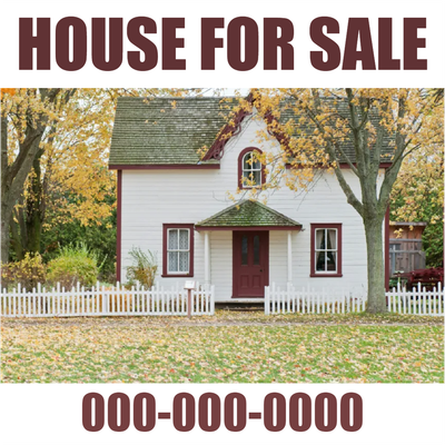 Custom Outdoor Yard Signs Multiple Sizes House on Sale