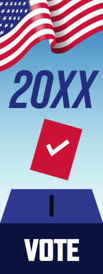 Custom Outdoor Yard Signs Multiple Sizes 20XX Vote