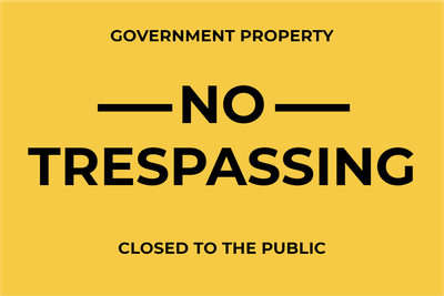 Custom Outdoor Yard Signs Multiple Sizes Government Property