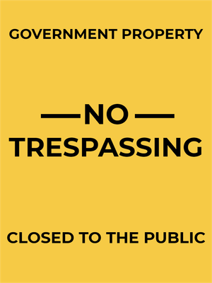Custom Outdoor Yard Signs Multiple Sizes Government Property