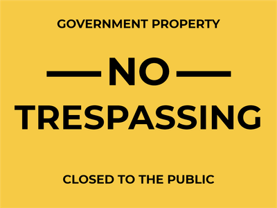 Custom Outdoor Yard Signs Multiple Sizes Government Property