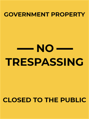 Custom Outdoor Yard Signs Multiple Sizes Government Property