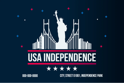 Custom Outdoor Yard Signs Multiple Sizes USA Independence