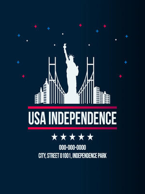 Custom Outdoor Yard Signs Multiple Sizes USA Independence