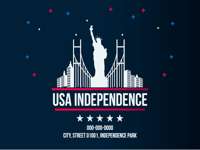 Custom Outdoor Yard Signs Multiple Sizes USA Independence