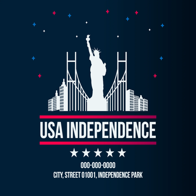 Custom Outdoor Yard Signs Multiple Sizes USA Independence
