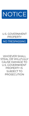 Custom Outdoor Yard Signs Multiple Sizes Notice Government Property