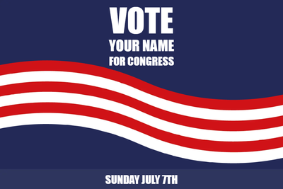 Custom Outdoor Yard Signs Multiple Sizes Vote For Congress