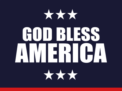 Custom Outdoor Yard Signs Multiple Sizes Bless America