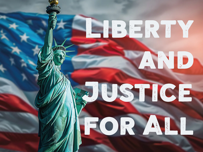 Custom Outdoor Yard Signs Multiple Sizes Liberty and Justice