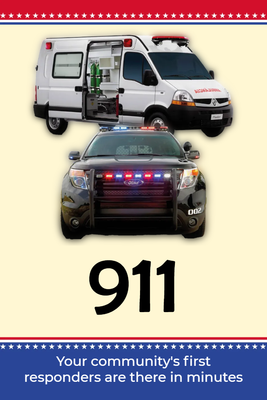 Custom Outdoor Yard Signs Multiple Sizes Community First Responders