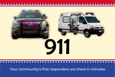 Custom Outdoor Yard Signs Multiple Sizes Community First Responders