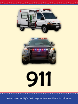 Custom Outdoor Yard Signs Multiple Sizes Community First Responders