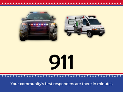 Custom Outdoor Yard Signs Multiple Sizes Community First Responders