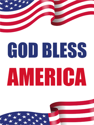 Custom Outdoor Yard Signs Multiple Sizes God Bless America