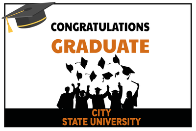 Custom Outdoor Yard Signs Multiple Sizes Graduate