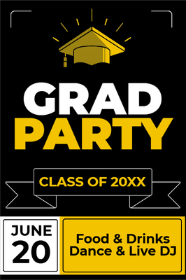 Custom Outdoor Yard Signs Multiple Sizes Graduation Party