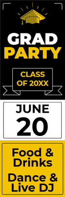 Custom Outdoor Yard Signs Multiple Sizes Graduation Party