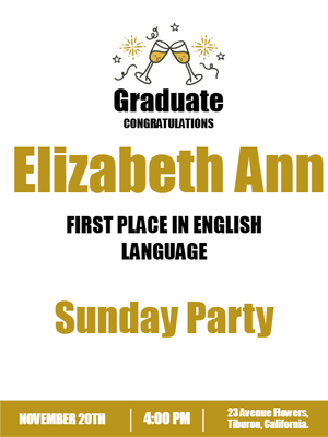 Custom Outdoor Yard Signs Multiple Sizes Congrats Party