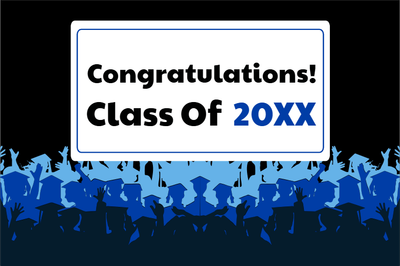 Custom Outdoor Yard Signs Multiple Sizes Class of 20XX