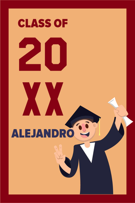 Custom Outdoor Yard Signs Multiple Sizes Class Of 20XX