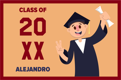 Custom Outdoor Yard Signs Multiple Sizes Class Of 20XX