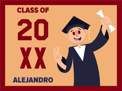 Custom Outdoor Yard Signs Multiple Sizes Class Of 20XX