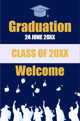 Custom Outdoor Yard Signs Multiple Sizes Class Of 20XX